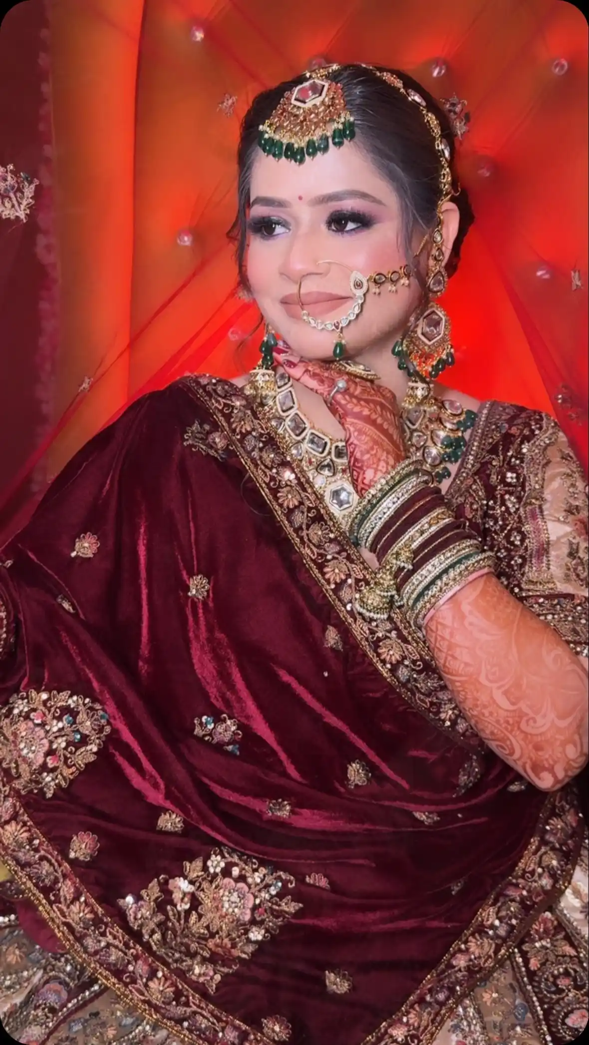 A Bride picture, who makeup by Best Bridal Makeup Studio in Patna