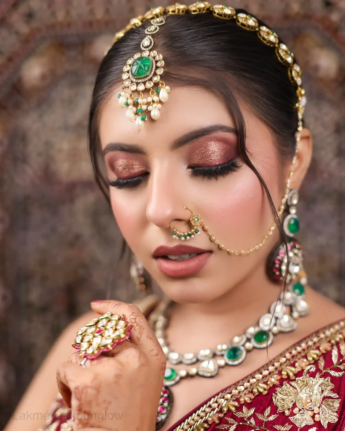 beautiful bridal makeup did by Patna bihar bridal artist