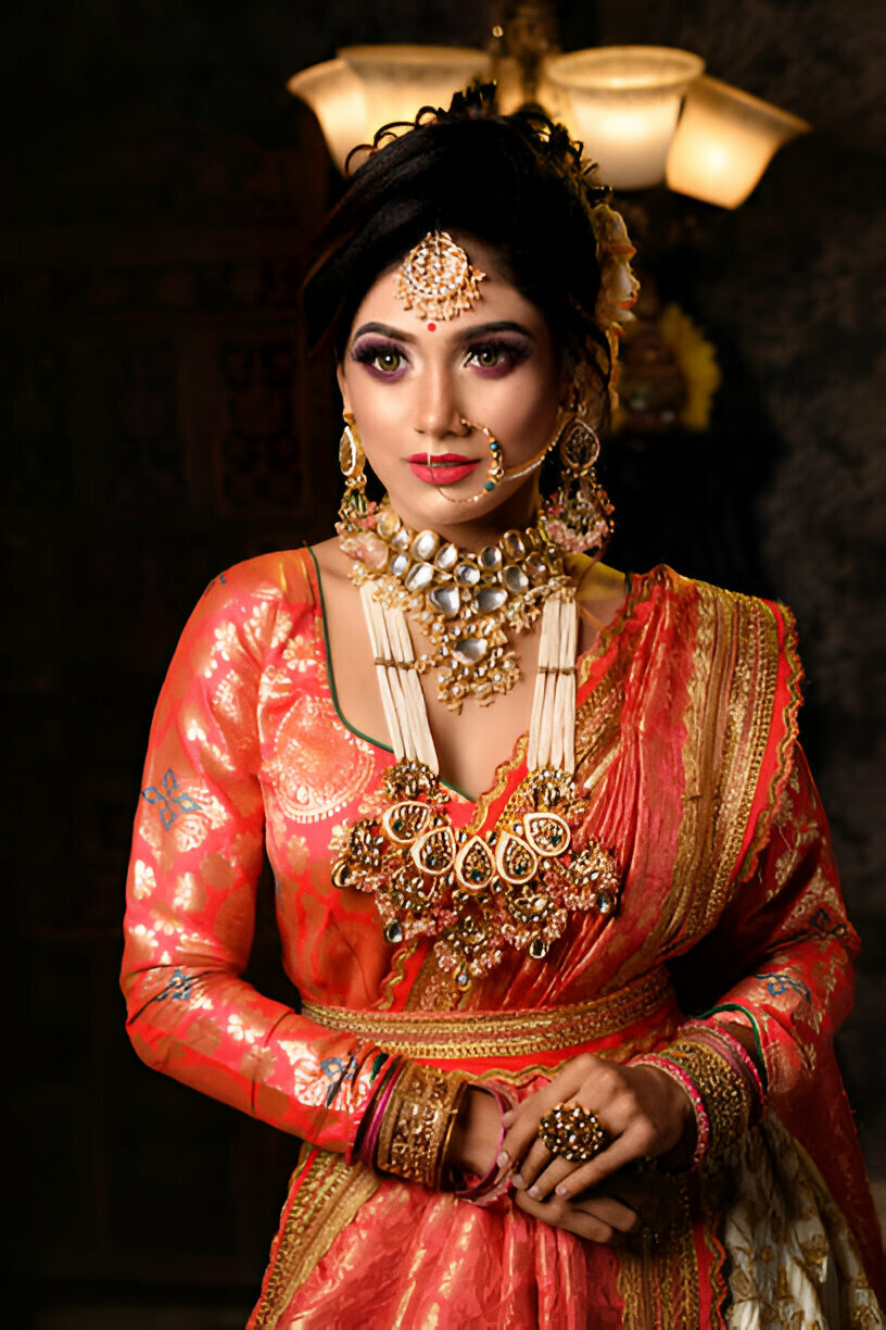 A Bride picture, who makeup by Best Bridal Makeup Studio in Patna